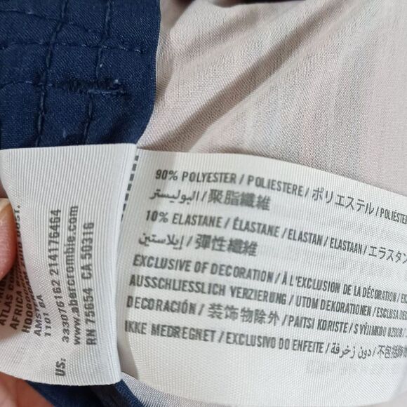 Hollister Men 34 Swim Trunks Board Shorts Red Stripe Drawstring Pocket Surfwear - Picture 8 of 8